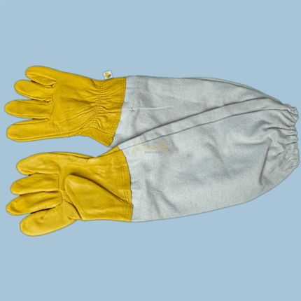 Leather beekeeping gloves